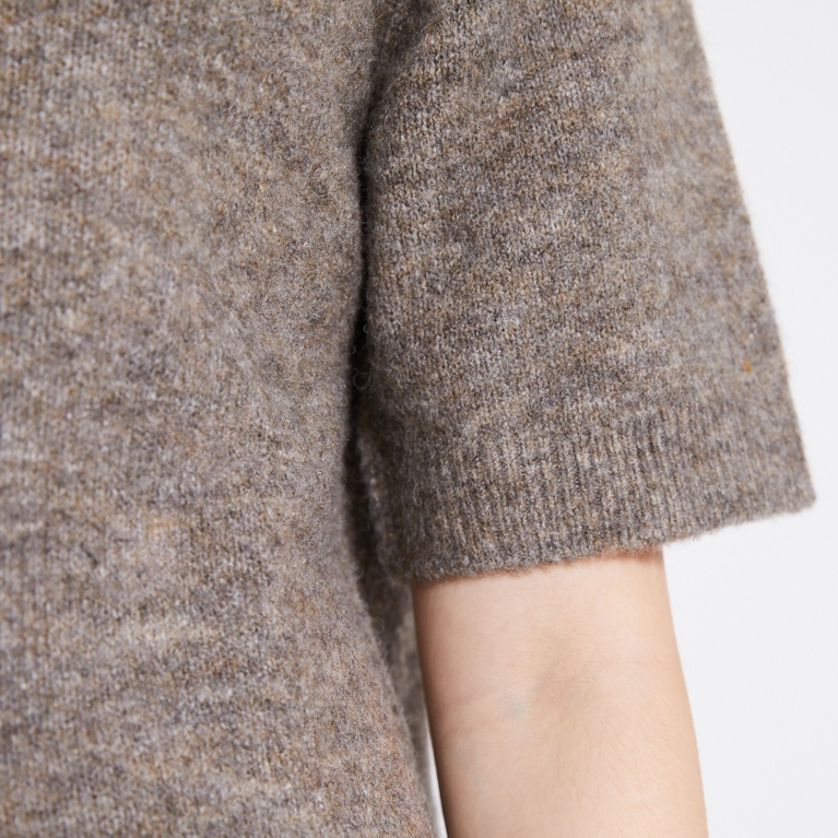 Basic Knit Short Sleeve Cardigan "Margot star"